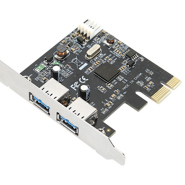 USB3.0-expansionskort 2-portar 5 Gbps hastighet PCIE-kortdator High-Speed ​​Conversion Adapter