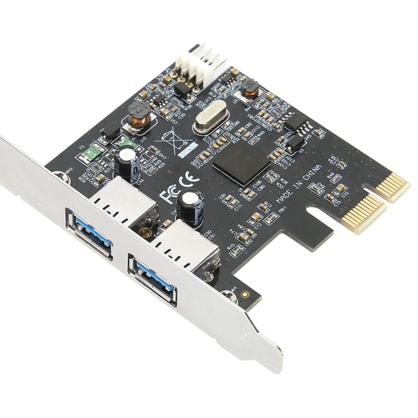 USB3.0-udvidelseskort 2-ports 5 Gbps hastighed PCIE-kortcomputer Højhastighedskonverteringsadapter