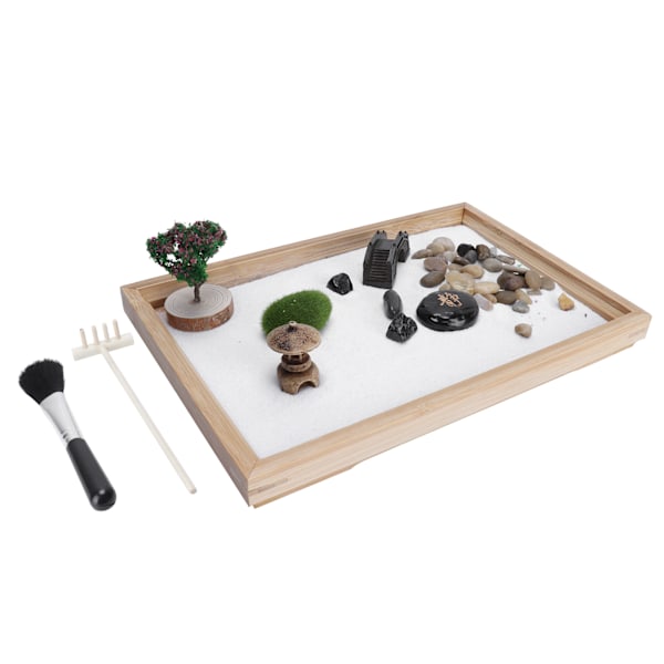 Sandhave Kit Zen Japansk Mini Meditation Bordpynt Tilbehør Til Hjemmet Kontor