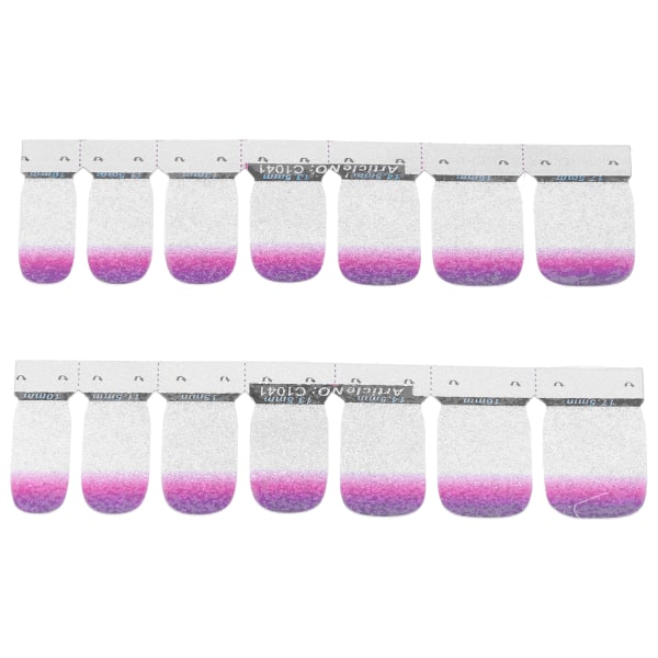 Nail Art-klistermærker Glittermønster Gradient Farve Fulddækning Selvklæbende DIY Stilfulde Negle Wraps41