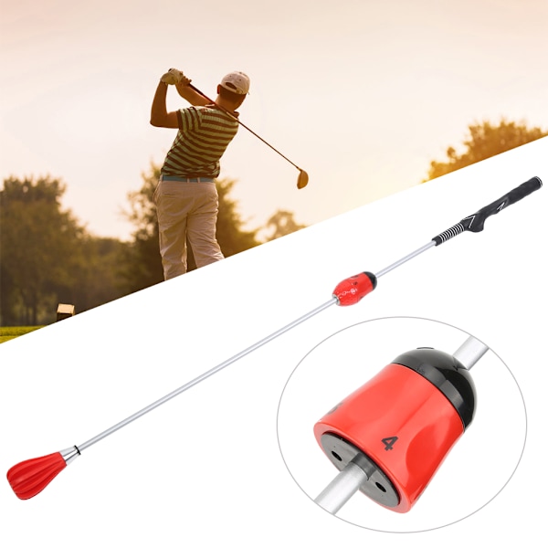 Golf Swing Træningsredskab Træningshjælpemiddel Øvelsesudstyr Tilbehør til Voksne Rød