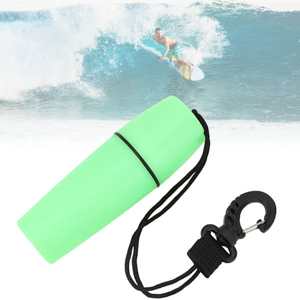 Bærbar forseglingsflaske med vannbeholder med spenne for dykking Snorkling Surfing (grønn)