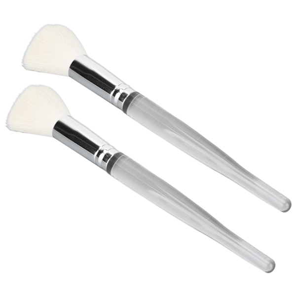 2 stk makeup børste blød elastisk tæt uld stor dækning Præcis påføring pulver børste til makeup pulver blusher