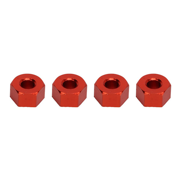12mm kuusikulmaiset navat pyörän sovittimet alumiiniseos RC kuusikulmainen pyörän napa-adapteri ristiavaimella RC-auton päivitystarvikkeisiin punainen