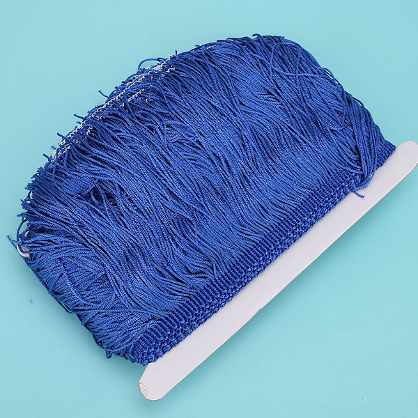 Kvaster Frynser Blonder Latin Kjole Scene Tøj Sko Håndværk Gardin DIY Tilbehør 14cm / 5.5inRoyalblue