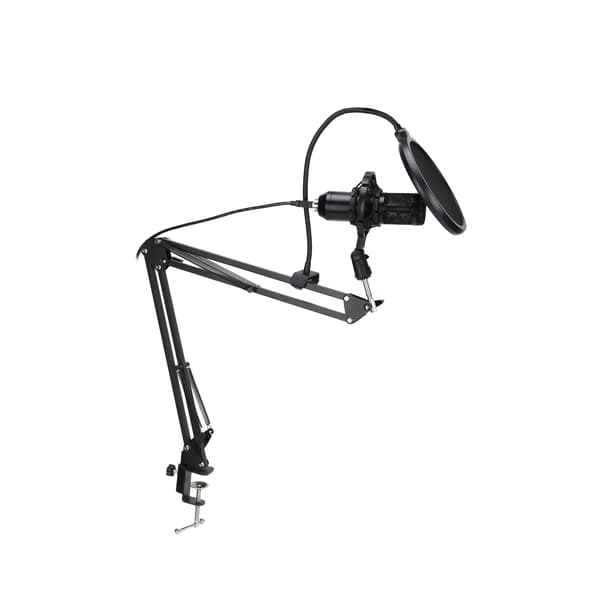USB-mikrofonset Professionell hemmamikrofon med fäste för dator, radiosändningsrum