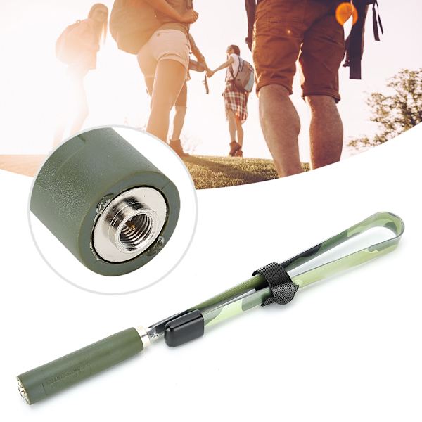 Stål 47CM Omnibearing Strålning SMA Hane Walkie Talkie Fällbar Antenn för Utomhusbruk
