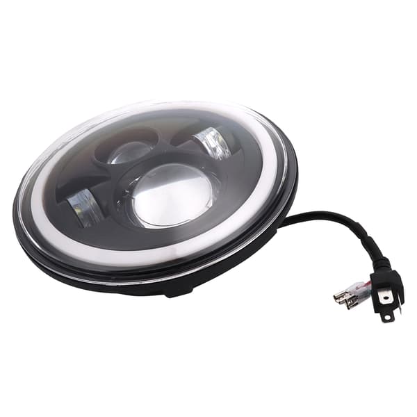 7 tommer runde LED-forlygter Halo Angle Eyes Dagkørelys Blinklys