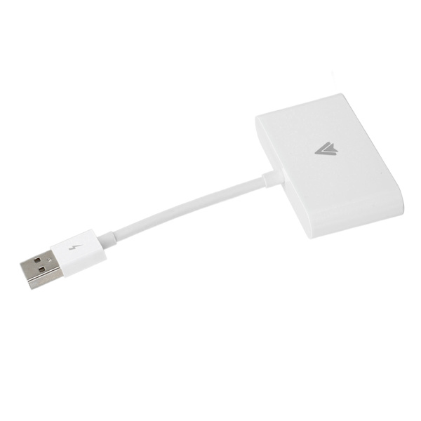 Trådlös biladapter kompakt bärbar USB typ C trådlös kontakt i bil konvertera för Android Auto vit