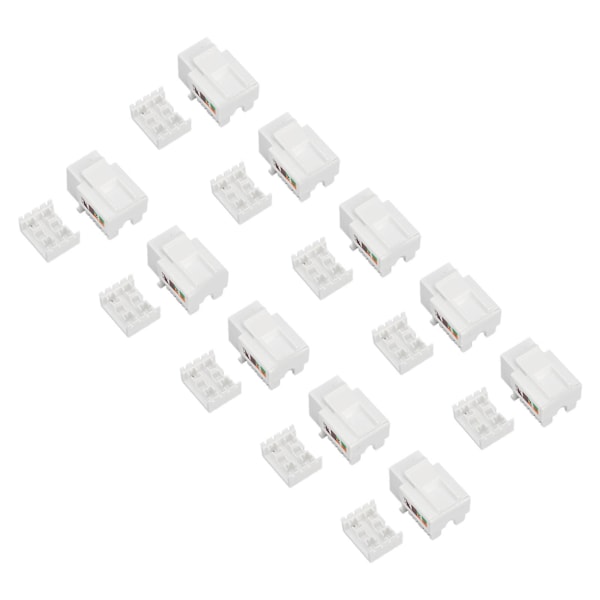 50 stk Cat5e uskjermet nettverksmodul 90 graders punch down Cat5e RJ45 Ethernet-modul nettverkskontakt