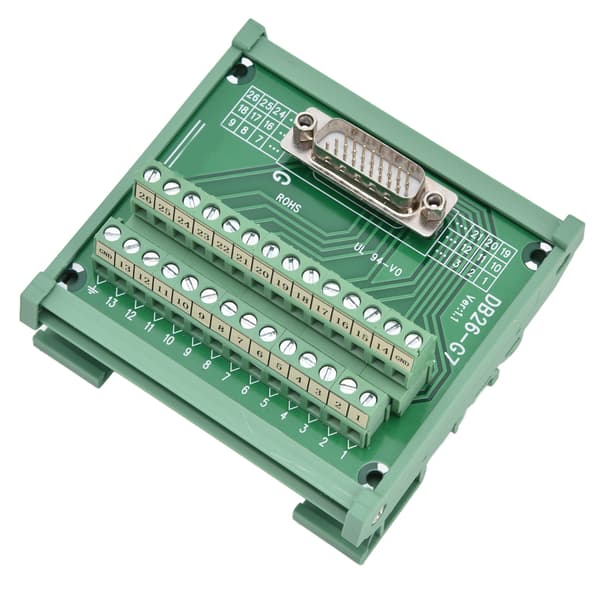 Koblingsblokkmodul PCB Kobber Hannterminaler Breakouts Adapterkontakt DC 60V