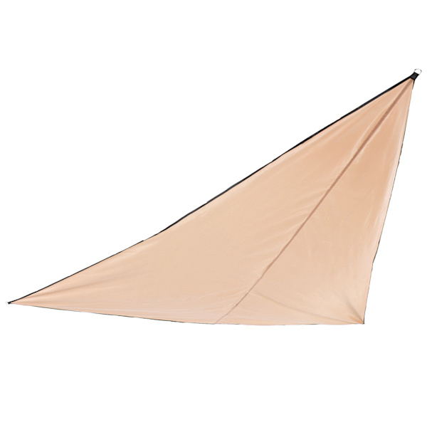 Triangulär solskydd, UV-beständig, andningsbar, vattentät solsegel för terrasser, simbassänger, innergårdar, carport (Khaki)
