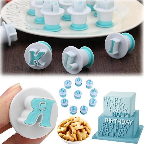 Kageudstikker Sæt - 26 stk. Formelle DIY Biscuit Bageform til Fondant (Store Bogstaver)