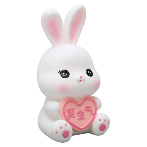 Rabbit Piggy Bank Söt splitterfri myntbank Bitrthday Present för hem sovrum dekoration