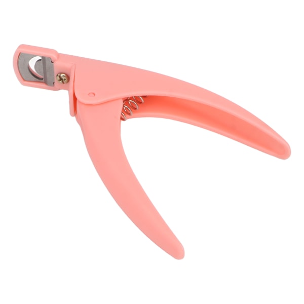 Nail Art Clipper Manicure Negle Tip Cutter Robust Enkel betjening Falske falske negletrimmer til DIY Pink