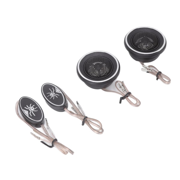 2 stk. Dome Tweeter 150W 4 Ohm Indbyggede Kondensatorer Bilhøjttaler til Alle Bil Lydsystemer