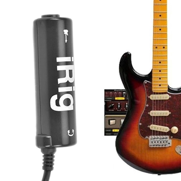 2-Pack Black iRig Guitar Interface Converter til iPhone, iPad, iPod