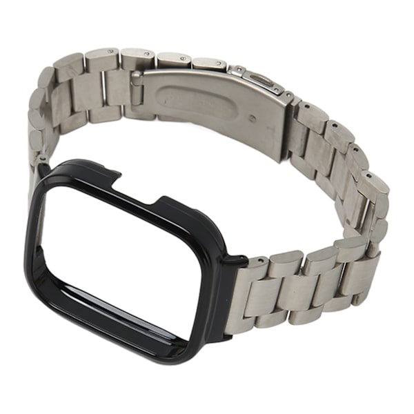 Watch Case Band 2 i 1 Justerat watch i rostfritt stål för Redmi Watch 3 Silver
