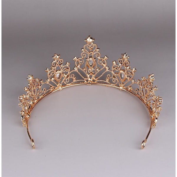 Grön Ädelsten Barock Drottningkrona - Rhinestone Legering Tiara för Bröllop Fest