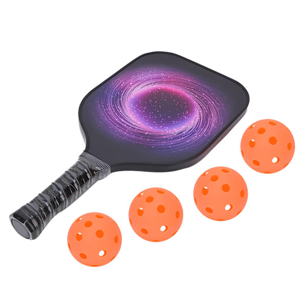 Professionella utomhus sportartiklar kolfiber pickleball paddel racket bollar set