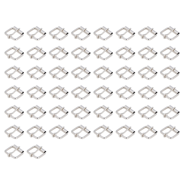 Rullspänne i järn, silvervit, japansk form, justerbart spänne, ryggsäcksspänne, 3,8 x 25 x 20 mm