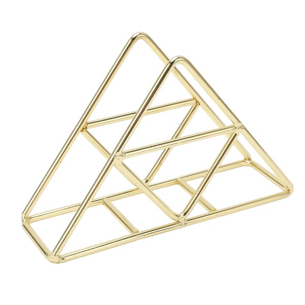 Servietholder mode fortykket udvidet trekantet fritstående metal smedejern lodret vævsholder guld