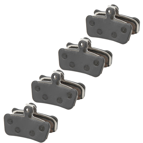 4 st/set Resinbromsbelägg Semi Metal Värmebeständighet Cykelskivbromsbelägg Ersättning för Mountainbike MS02F