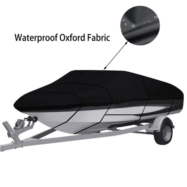 Vattentät Oxfordduk V-formad båt yachtskydd solskydd rostskydd (420*270（210D))