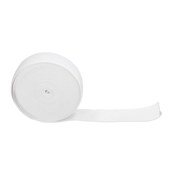 Vit Tjockt elastiskt band 10 Yards 3,5 cm Tjockare elastiskt band Platt elastiskt Återanvändbart midjeband Elastiskt för gör-det-själv-kläder Peruk