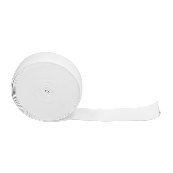 Vitt tjockt elastiskt band 10 yards 3,5 cm tjockt elastiskt band platt elastiskt återanvändbart midjeband elastiskt för gör-det-själv-kläder peruk