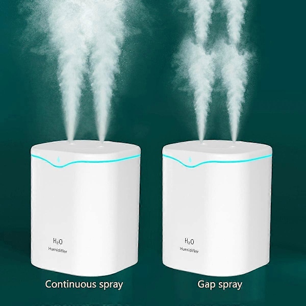 2025 Passende Luftfuktere, 2000ML Luftfukter for Soverom Luftfukter Luftfuktere for Hjem og Planter med 12~20 Timers Arbeidstid for Hjem Baby Kontor