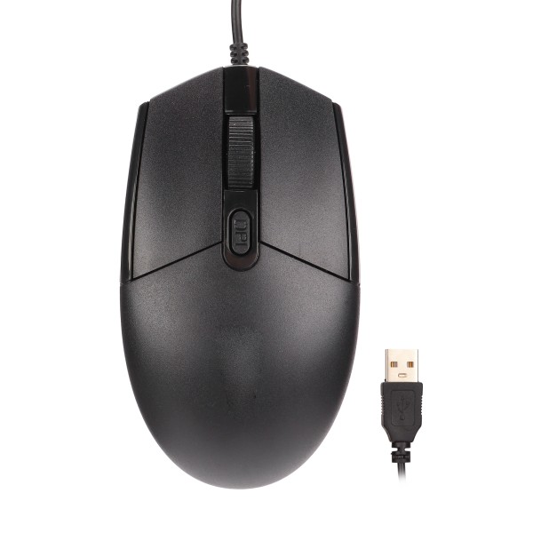 RGB Gaming Mouse 1600DPI High Fit RGB-baggrundslys Kompakt bærbar mus med ledning til kontorhusholdning