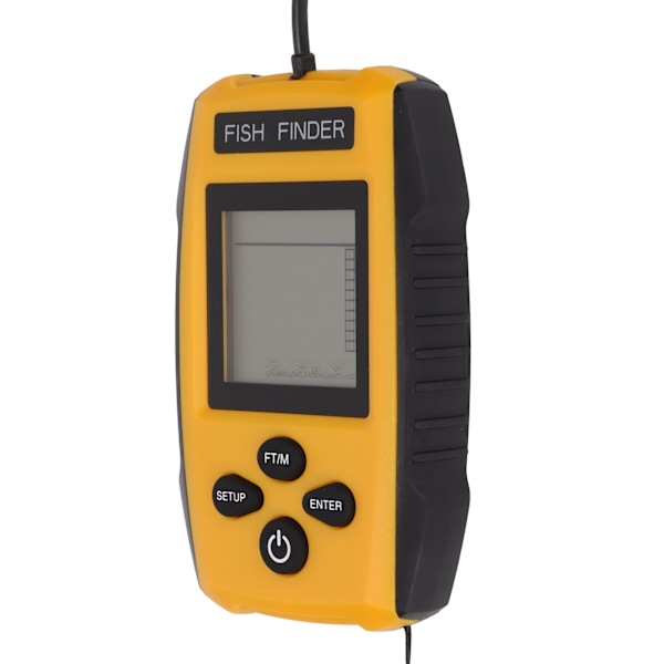 Håndholdt fiskefinder bærbar 0,6-2m sonar dybdedetektor LCD-skærm til offshore kajak is sø flodfiskeri