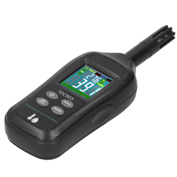 Termometer Hygrometer 4-siffrig färg LCD digital display Temperatur fuktighetsmätare TDC803