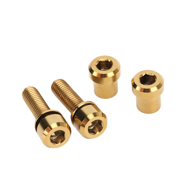 Polkupyörän ohjainkannatinruuvi titaani M5x18mm seos, korkea lujuus, kestävä, ruostumaton, hienot värit, polkupyörän ohjainkannatinruuvit, kiinteät ruuvit, kulta