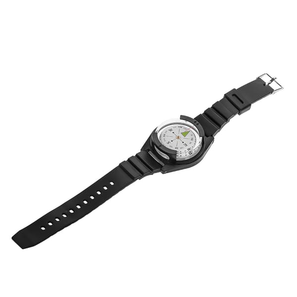 Utomhus Mini Lättviktig Armbandsur ABS Kompass Gummiband Verktygstillbehör