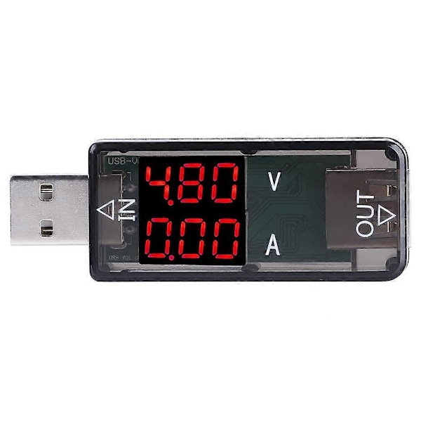 USB Tester Meter, Farve LCD Display Voltmeter Amperemeter Strømmåler Multimeter Oplader USB Tester Test Hastighed af Opladerkabler