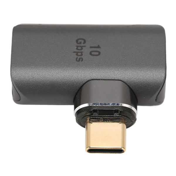 Typ C till USB3.1 magnetisk adapter 24 stift stöder 4K 8K 60HZ HDR mörkgrå typ C rätvinklig adapter för bärbara datorer surfplattor