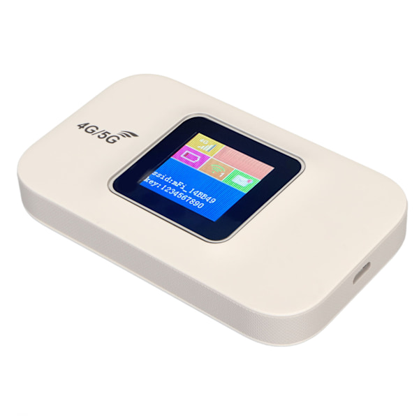 4G WiFi-router 150 Mbps Micro SIM-kortplats 10 enheter Stöd LCD-skärm Mobil WiFi Hotspot för bärbar dator Telefon Dator