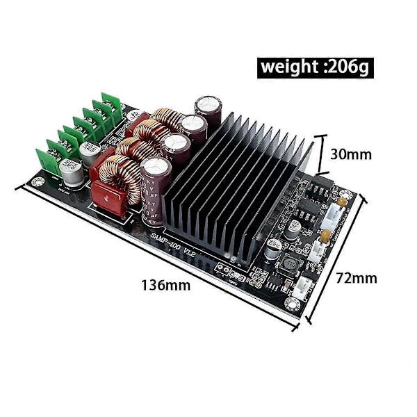 TPA3255 2x300W Stereo HIFI Digital Effektförstärkarkort