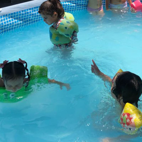 Børnesvømmeflåd Polyester og EPE-skum med sødt dyremønster Toddler Svømmevest til pool Orange Crab