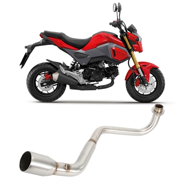 Motorcykel Modifikation Udledning Mellemled Rør Passer til HONDA MSX125 2013-2019