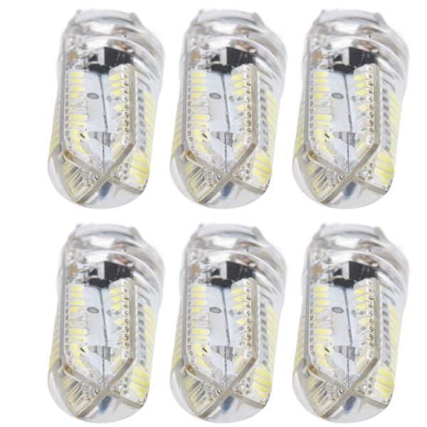 6 kpl G8-pienet polttimot 5 W:n pienet polttimon valonlähde 80 LED:llä kattovalaisimeen, seinävalaisimeen, pöytävalaisimeen, 110 V:n lämmin valo