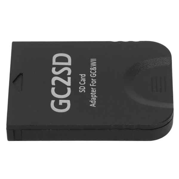 GC2SD-kortleser Plug and Play bærbar profesjonell spillkonsoll Micro Storage Card Adapter for Wii for GC Black