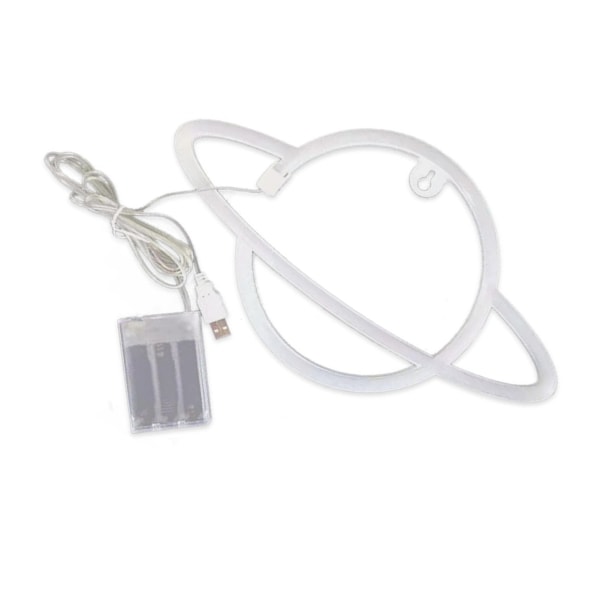 Planet Neon Lampe LED Neon Skilt Strimmel 5V Desktop Dekorativt Lys til Soveværelse Stue Dekoration