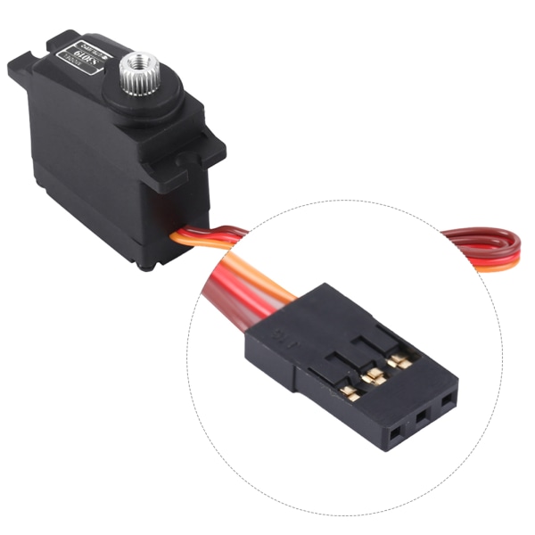 Vattentät 17g Digital Servo Metal Gear för WPL1625 RC Fjärrkontroll Truck Part Tillbehör