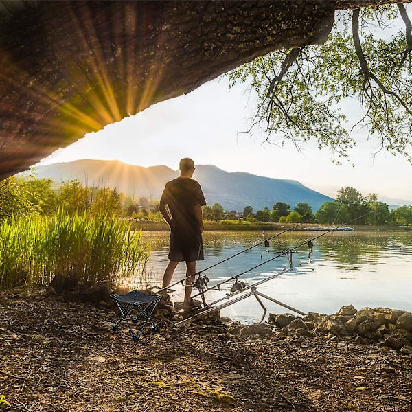 Bærbar sammenleggbar krakk for camping, fiske, reise, fotturer - Lett og enkel å bære