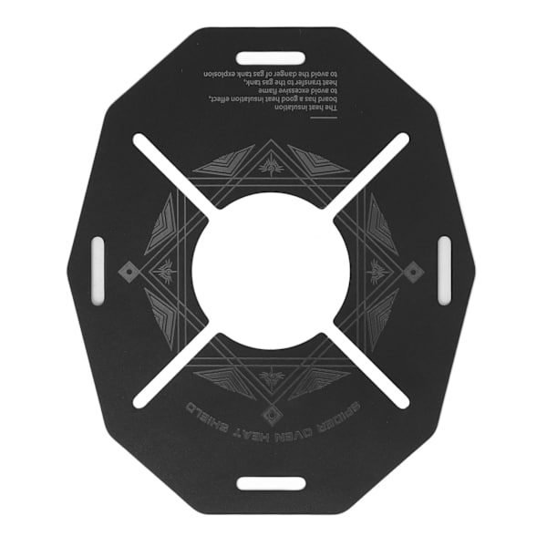 Shine Trip Utendørs Varmeisolasjonsplate Rustfritt Stål Camping Komfyr Varmeskjold Anti Skolding Anti Slip Hul Kokeplate Plate Array Disk