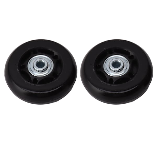 2 kpl matkalaukkujen korvaavat pyörät äänettömät kumipyörät kääntyvät pyörät laakerikorjaussarjat 72x24mm / 2.8x0.9in