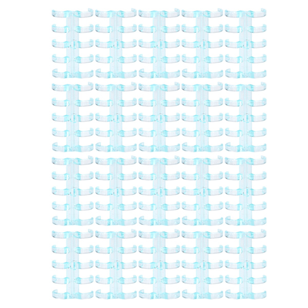 Bindningsringar rymmer 60 ark papper 11 mm bindningstjocklek fri skrivning enkel användning kontorsmaterial transparent blå